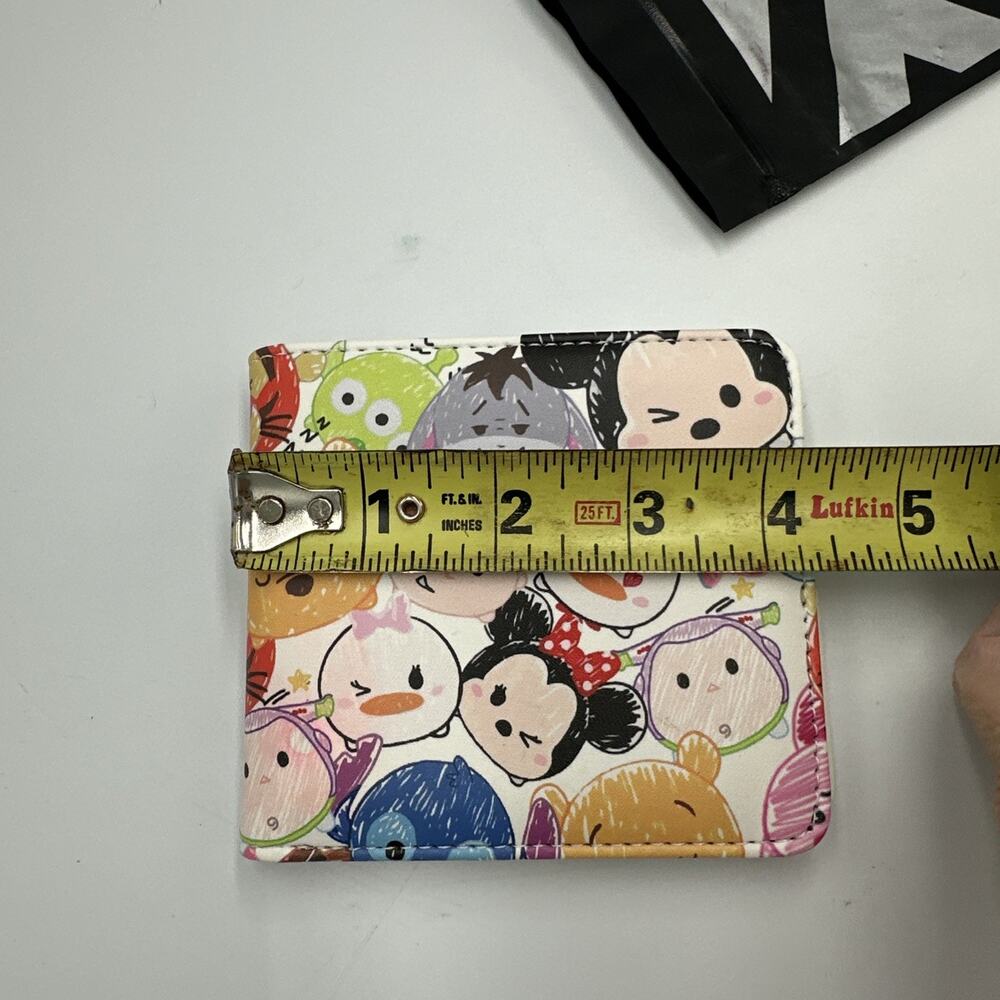 Bifold Wallet Unisex Disney Mini Characters Best Friends Faux Leather Adult Teen - Picture 6 of 9
